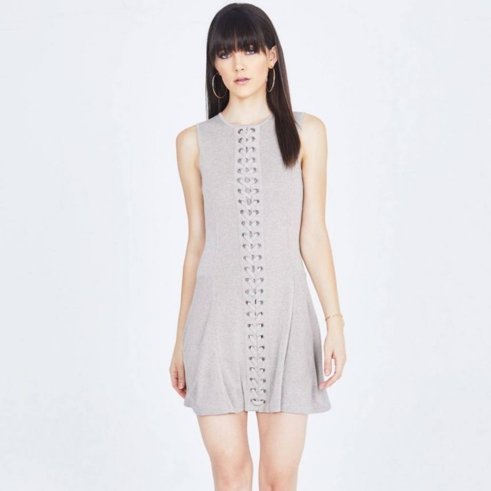 Nwt Hotel Particulier Safari Lace Up Dress Size M